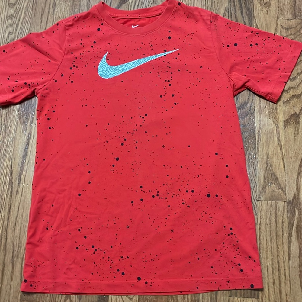 Boys Red with Black XL Dri- Fit Shirt